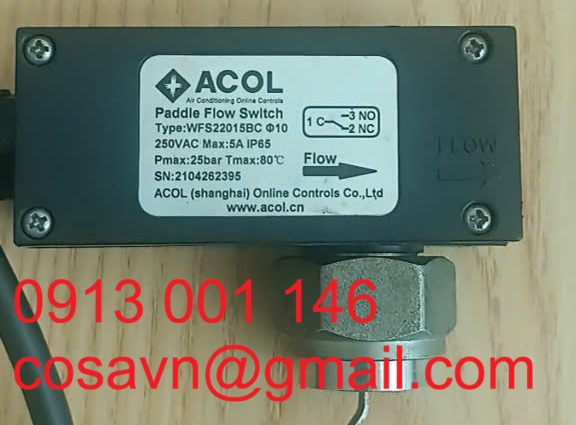 Công ty TNHH Điều khiển Trực tuyến ACOL (Thượng Hải) Công tắc lưu lượng kiểu cánh quạt ACOL WFS22 series WFS22015BC